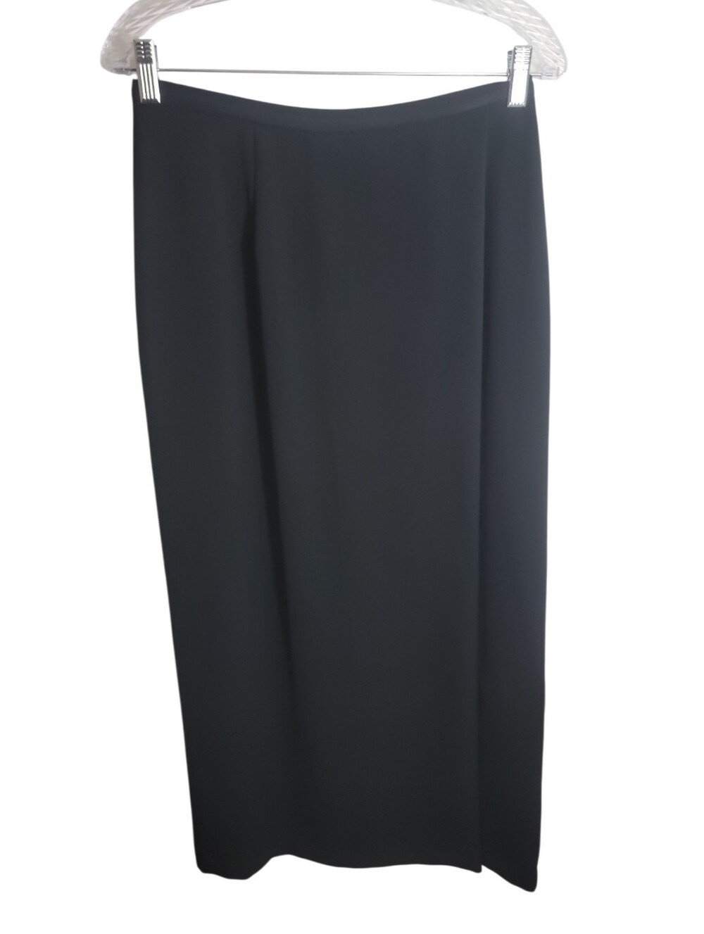 Bushwacker women's size 10 black pleated front maxi skirt career work